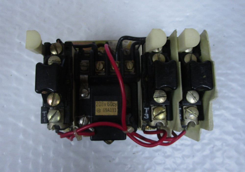 ALLEN BRADLEY 709-TAH MOTOR STARTER SZ 00 208V COIL w/HEATERS