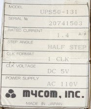 MYCOM INC UPS50 131 Half Step Power Supply AC 110 DC 5 Volt 1 CLK