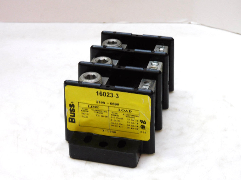 Buss 16023-3 Distribution Block 310A 600V 3Pole