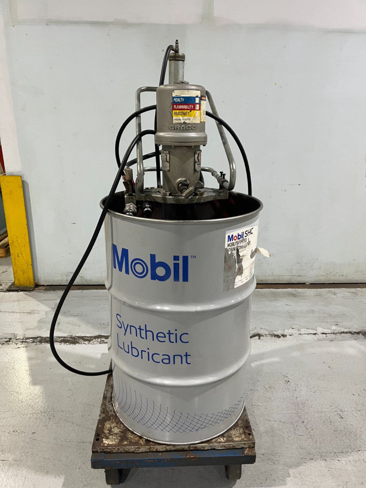GRACO 205-395 PNEUMATIC LUBRICATION 55 GAL. BARREL DRUM GREASE PUMP DISPENCER