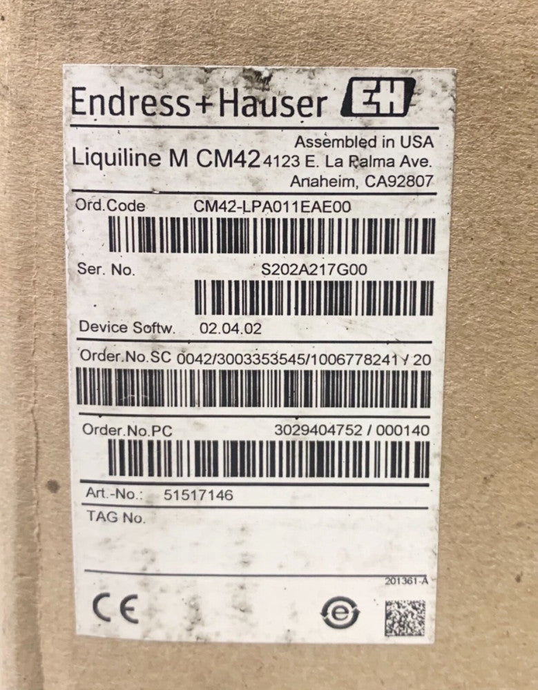 E + H ENDRESS + HAUSER Liquiline M CM42 Liquid Level Meter CM24 LPA01EA00 Chrome