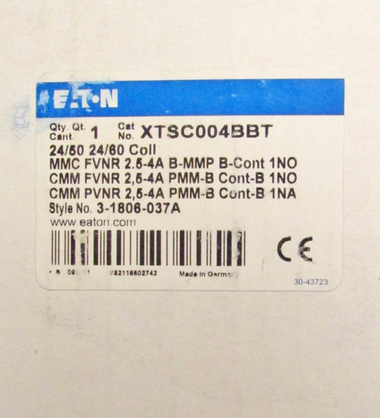 EATON CUTLER HAMMER FVNR MMC Manual Motor Controller 24V 2.5-4 Amp XTSC004BBT