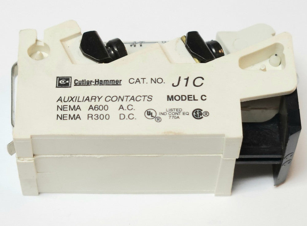 EATON CUTLER HAMMER J1C 2 NO 2 NC A200 V200 Auxiliary Contact Coil Clearing