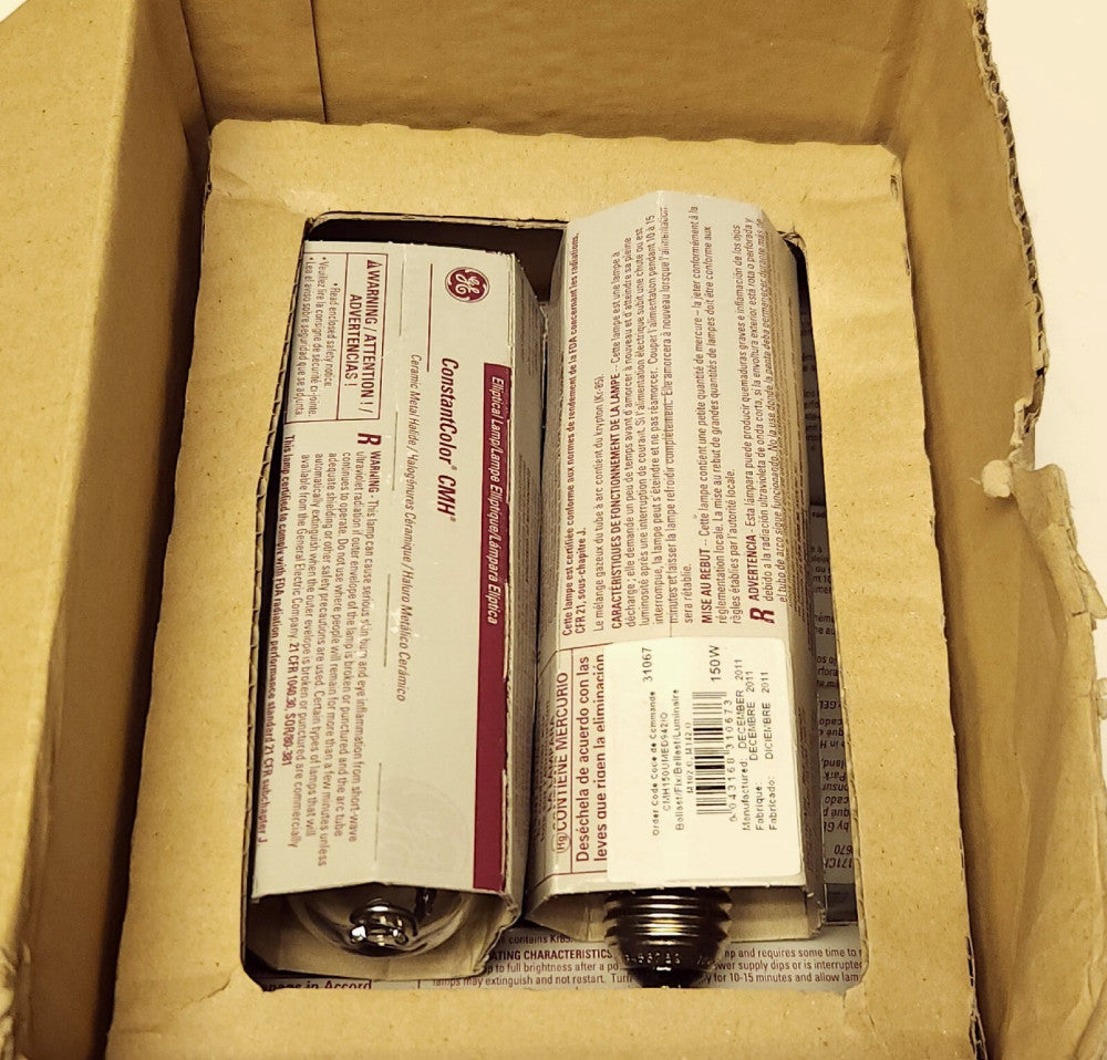 BOX OF 6 GENERAL ELECTRIC 31067 150W CMH Constant Color High Intensity Discharge