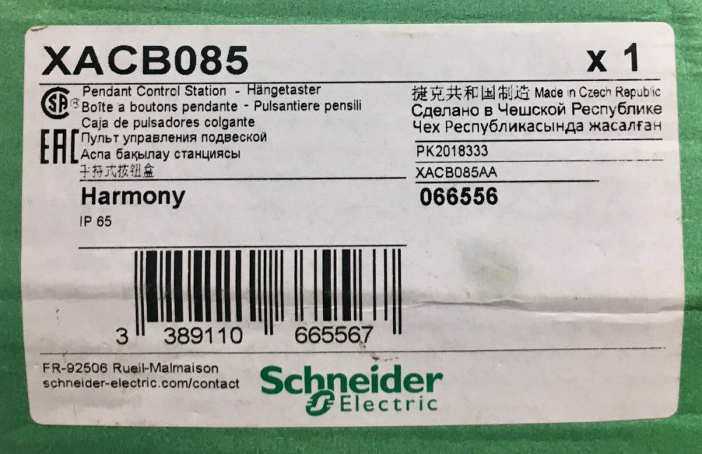 SCHNEIDER ELECTRIC TELEMACANIQUE XACB085 8 Unit Pushbutton Pendant Control