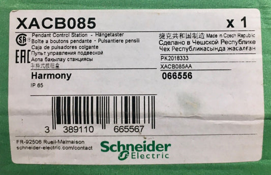 SCHNEIDER ELECTRIC TELEMACANIQUE XACB085 8 Unit Pushbutton Pendant Control