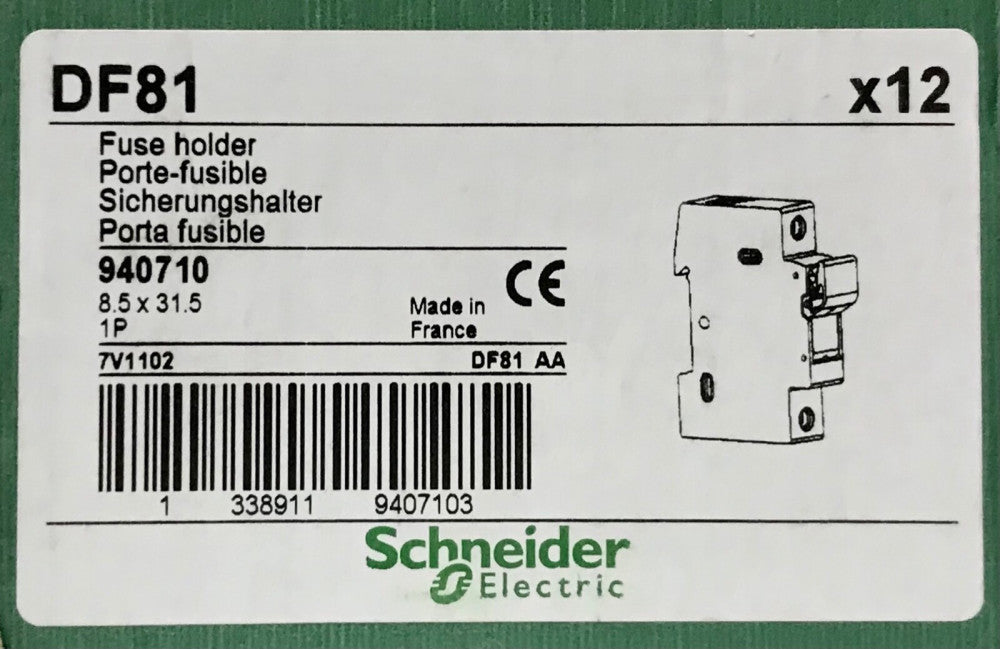 SCHNEIDER ELECTRIC DF81 DIN RAIL 25 AMP 500 VAC 940910 8.5 X 31.5