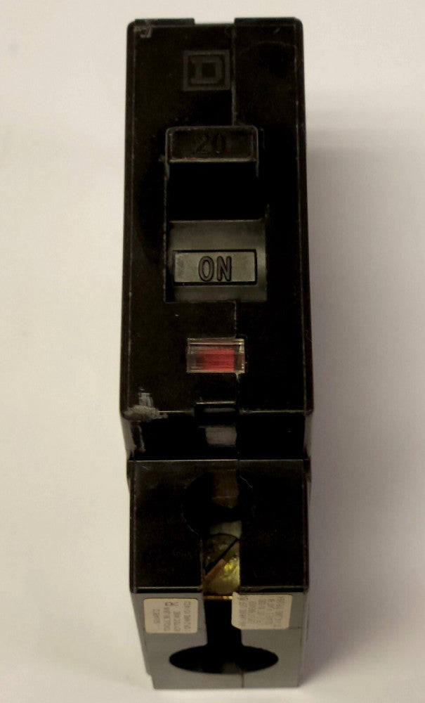 SQUARE D EHB14020 Single Pole 20 AMP Type EHB Circuit Breaker 277 480 VAC