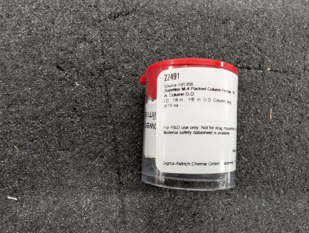 New, Supelco, 22491, Supeltex M-4 Packed Column Ferrule, 1/8 in - Lot of 10pcs!