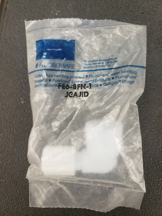NEW, ENTEGRIS, FE6-8FN-1, Fluoroware - Elbow Adapter, 3/8-INCH X 1/2-INCH FNPT