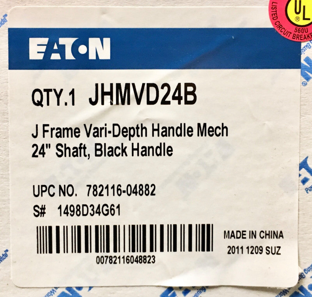 EATON CUTLER HAMMER JHMVD24B J Frame Circiut Breaker Variable Depth Handle Mech.