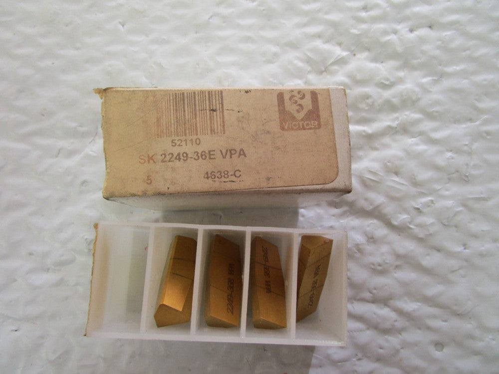 Lot Of 4 Victor VPA Carbide Insert SK-2249-36E