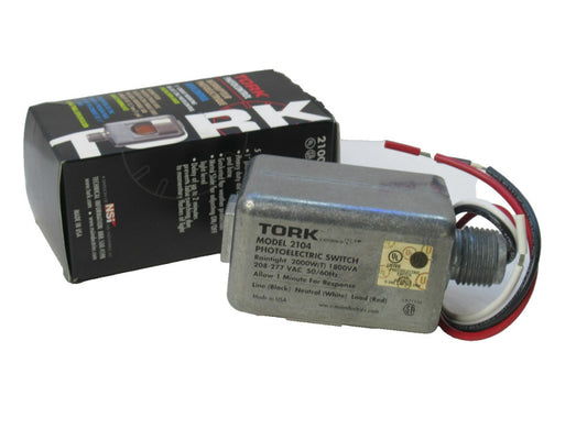 Tork 2104 , Series 2100 1/2" Conduit Mounting Photocontrol (New)