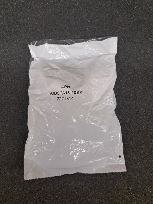 New, Amphenol, AIB6FA18-10SS, CONN PLUG FMALE 4P SOLDER CUP