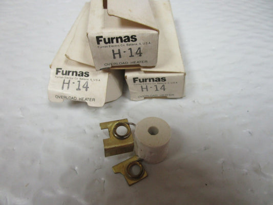 NEW LOT OF 3 FURNAS OVERLOAD HEATER H-14