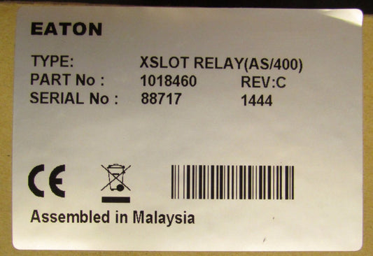 EATON CUTLER HAMMER XSLOT RELAY AS/400 Relay Interface Adapter 1018460