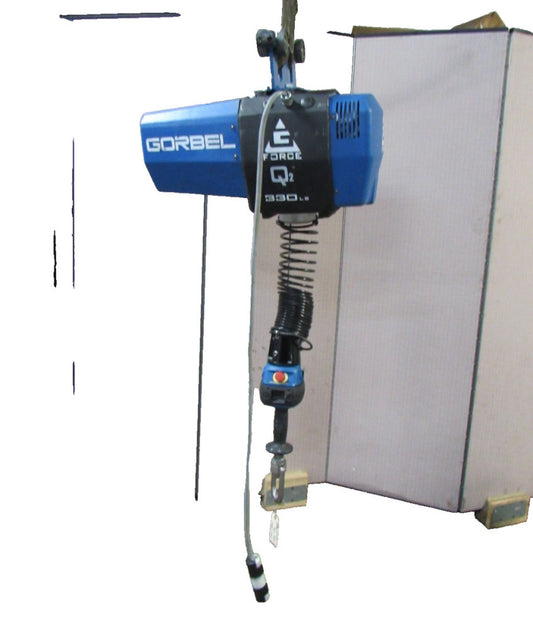 Gorbel 350Lb Gforce Q2 Smart Lift Lifting Device Crane Hoist SS-99101 1Ph 220Vac