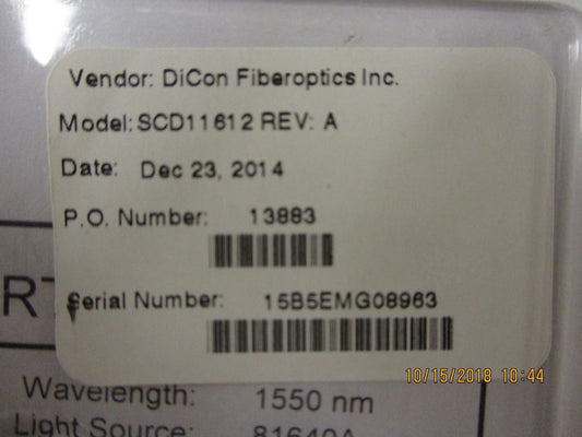 SCD-11612 Dicon MEMS VOA BRAND NEW!