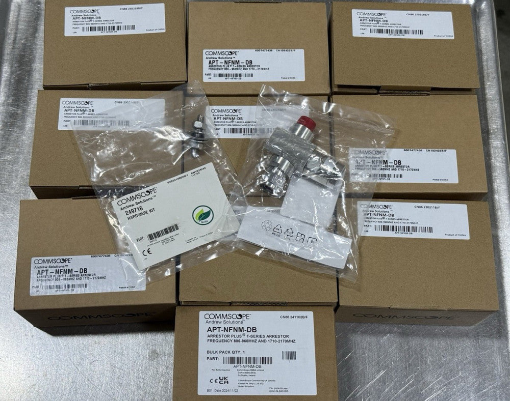 Lot of 10 - COMMSCOPE APT-NFNM-DB Arrestor Plus T Series Surge Arrestor - New
