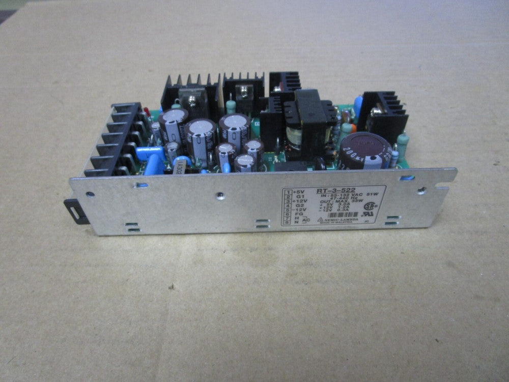 NEMIC-LAMBDA POWER SUPPLY  RT-3-522  85-132VAC 51W