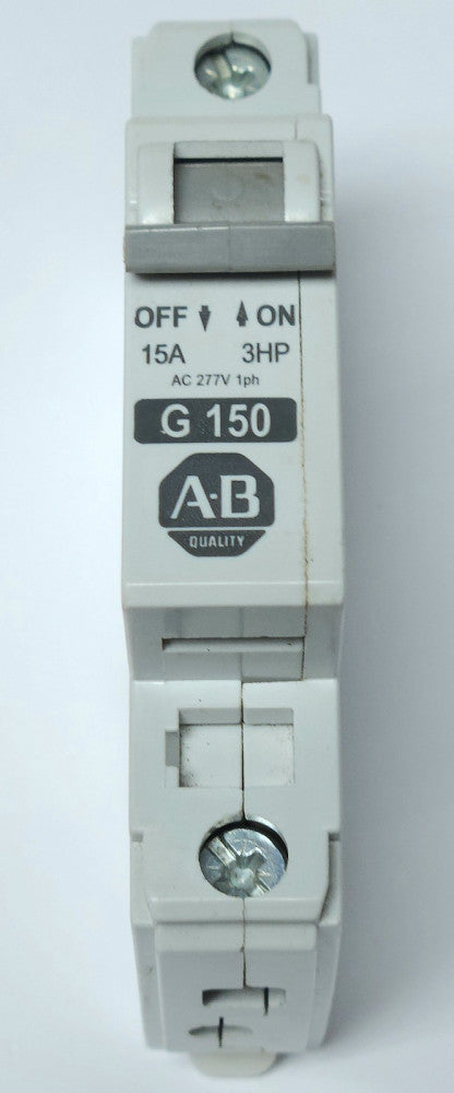 ALLEN BRADLEY 1492 CB1 G150 Single Pole 15 AMP Manual Motor Controller Supplemen