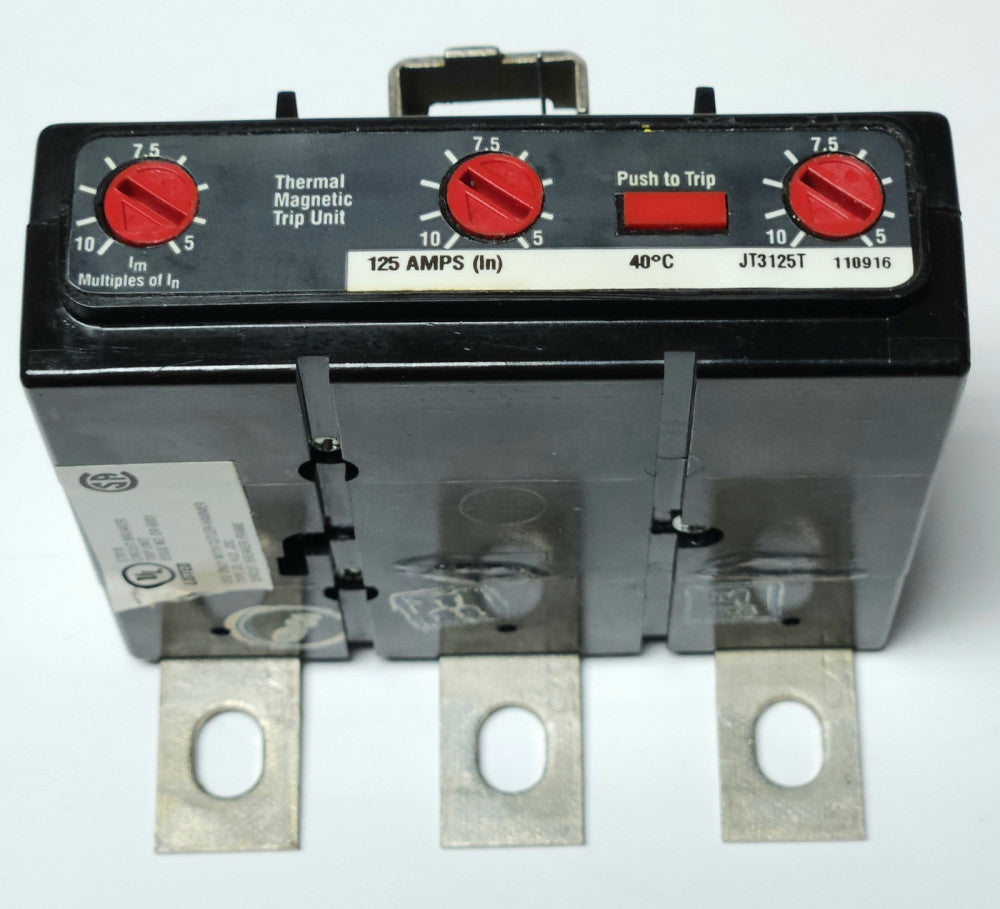 EATON CUTLER HAMMER JT3125T J Frame Type JD HJD 125 AMP TRIP UNIT 6611C91G24