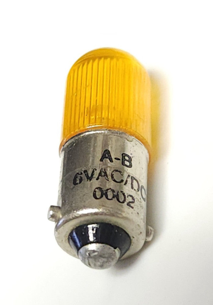 ALLEN BRADLEY 800T N318A 6 VAC VDC AMBER PILOT Light Lamp Bulb
