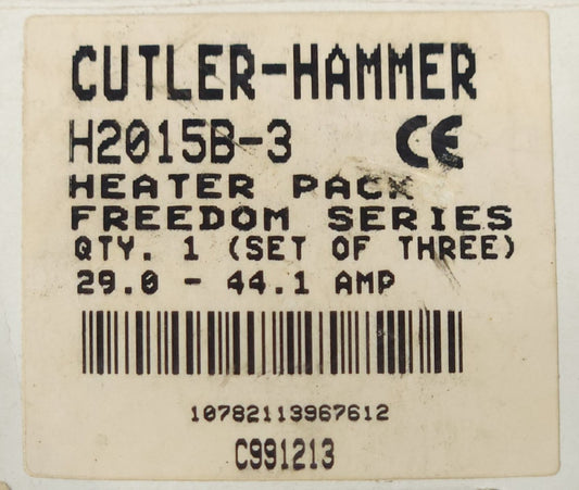 EATON CUTLER HAMMER H2015B-3 Freedom Series Heater PACK H2015B 3 29.0-44.1 AMP