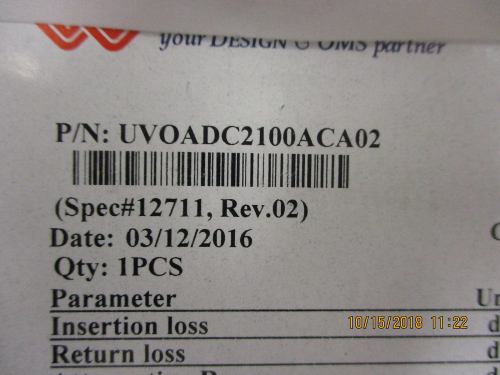 UVOADC2100ACA02 Oplink Variable Optical Attenuator BRAND NEW!