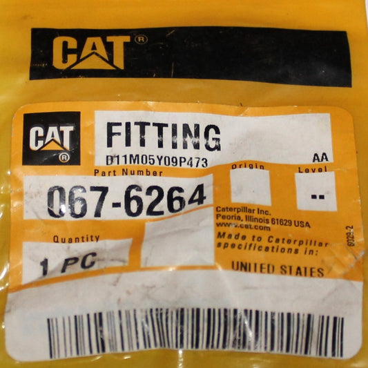 CATERPILLAR CAT 067 6264 Brass Fitting D11M05Y09P473