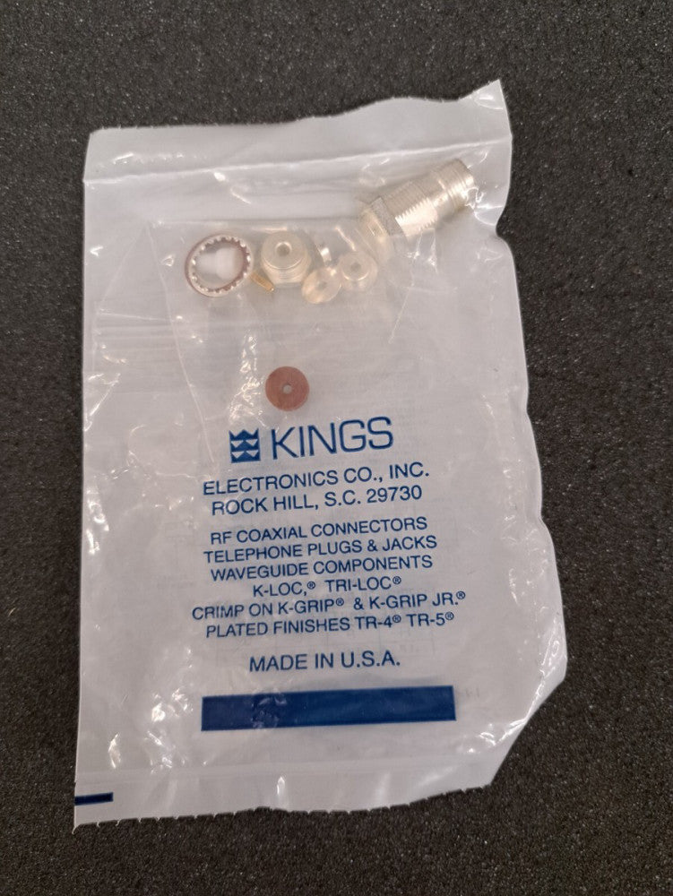 New, Kings Electronics, KA-19-171, CONN TNC F 0HZ TO 11GHZ 50OHM ST PANEL MOUNT 