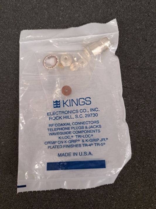 New, Kings Electronics, KA-19-171, CONN TNC F 0HZ TO 11GHZ 50OHM ST PANEL MOUNT 