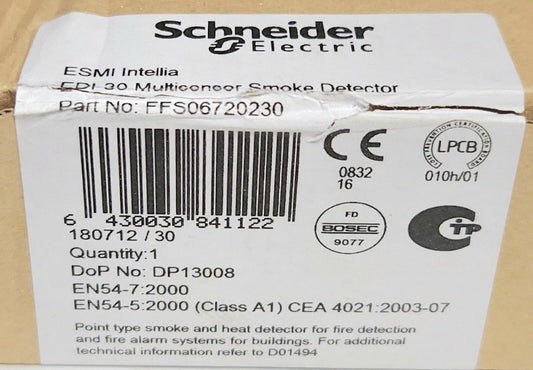 SCHNEIDER ELECTRIC FFS06720230 EDI-30 Multi Sensor Smoke Detector ESMI Intellia