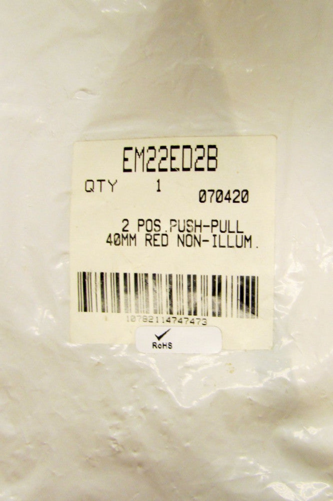 EATON EM22 ED2B 2 Position Red Push Pull 40MM EM22ED2B