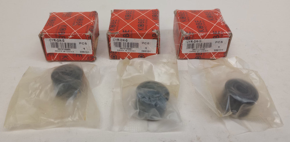 Kobe CYR-3/4-S Yoke Roller 0.7500in Roller Dia 0.2500in Bore (Pack of 3)