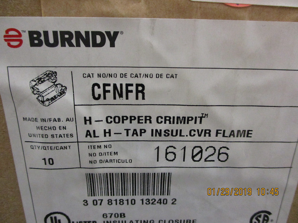 CFNFR Burndy The BURNDY CFN-FR H-Tap Cover BRAND NEW!