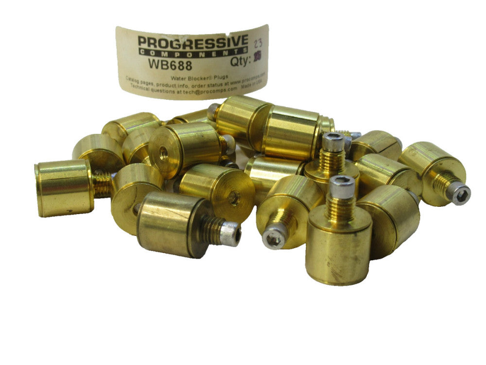 (NEW - Lot of 23) PROGRESSIVE COMPONENTS WB688 Water Blocker Plug Fitting