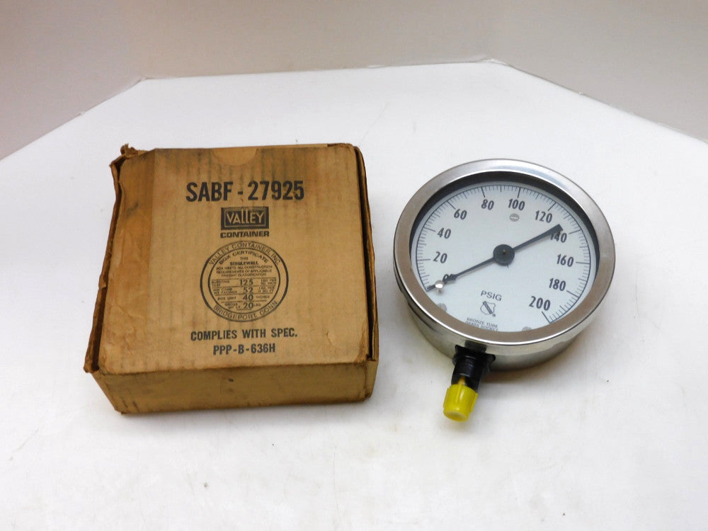 ASHCROFT SABF-27925 GAUGE 0-200 PSIG