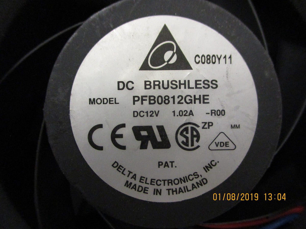 PFB0812GHE-R00 Delta Electronics FAN AXIAL 80X80X38MM 12V WIRE BRAND NEW!