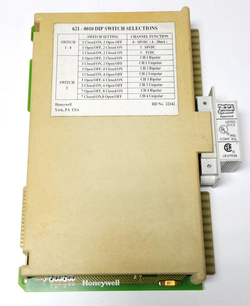 HONEYWELL ISSC 621 0010 A DC ACTIVE OUTPUT MODULE 621-0010-A ANALOG