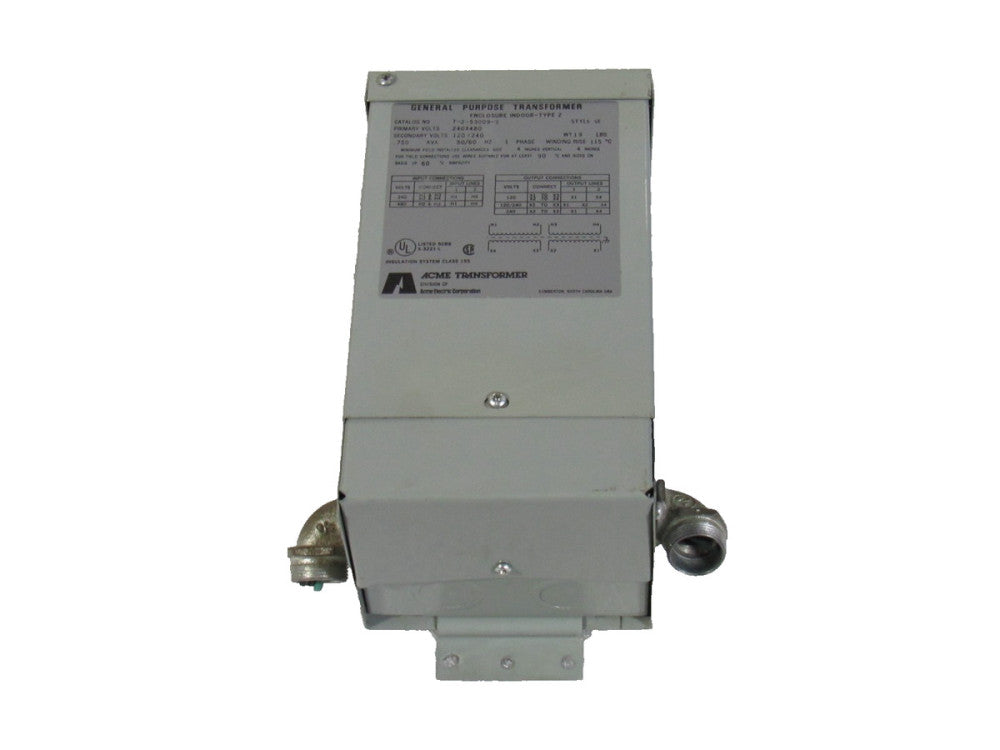 Acme Transformer  T-2-53009-S .750Kva 1Ph 120/240V Sec 240X480V Pri