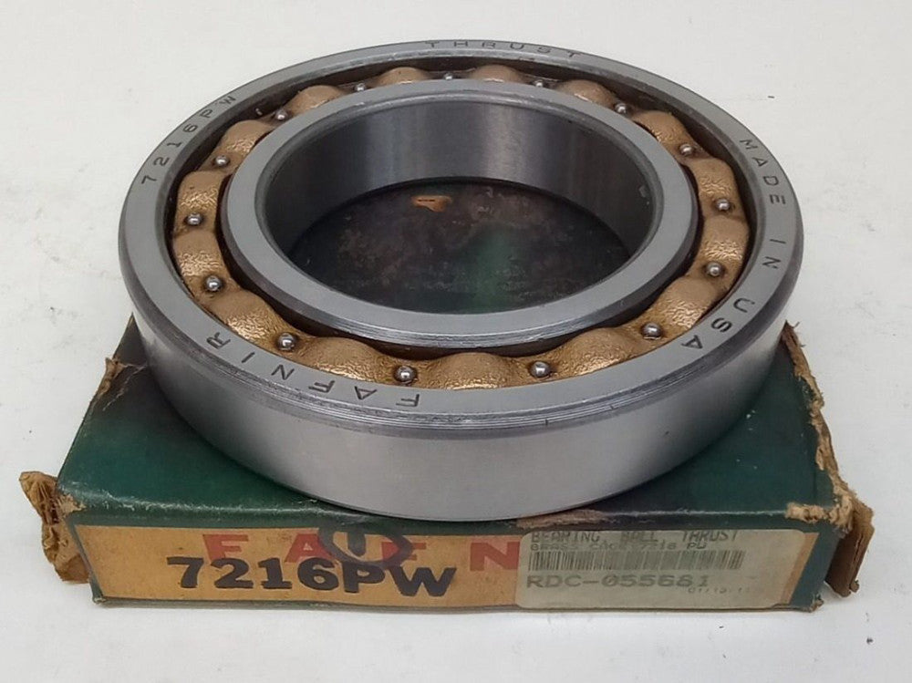 Fafnir 7216PW BR Angular Contact Ball Bearing 80X140X26mm 7216-PW-BR