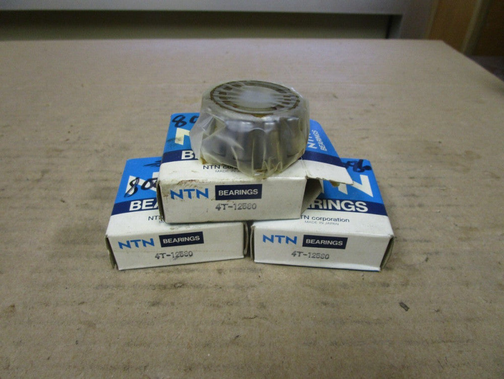 NEW LOT OF 3 NTN TAPERED ROLLER BEARING 4T-12580