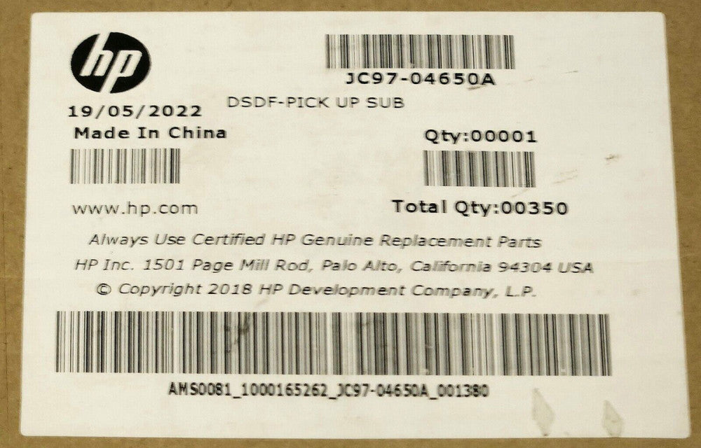 HP HEWLETT PACKARD JC9704650A JC61 07680A DSDF PICK UP Roller Sub Assembly