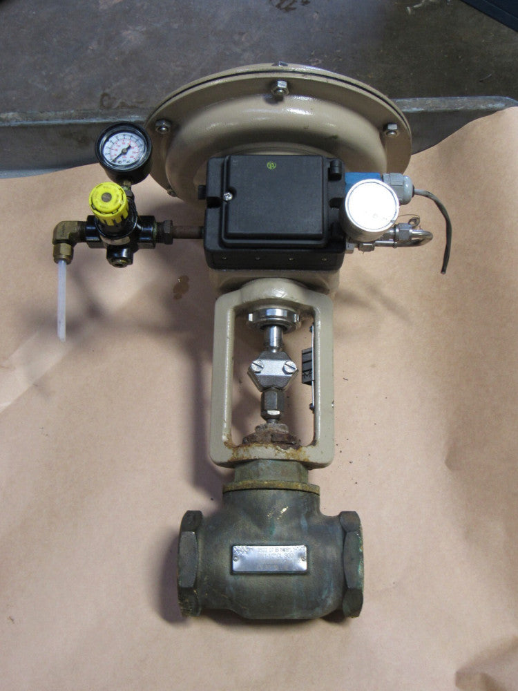 SAMSON ACTUATOR CONTROL VALVE 3277 CL300 1-1/2"NPT B148 3522 W/ POSITIONER 3760