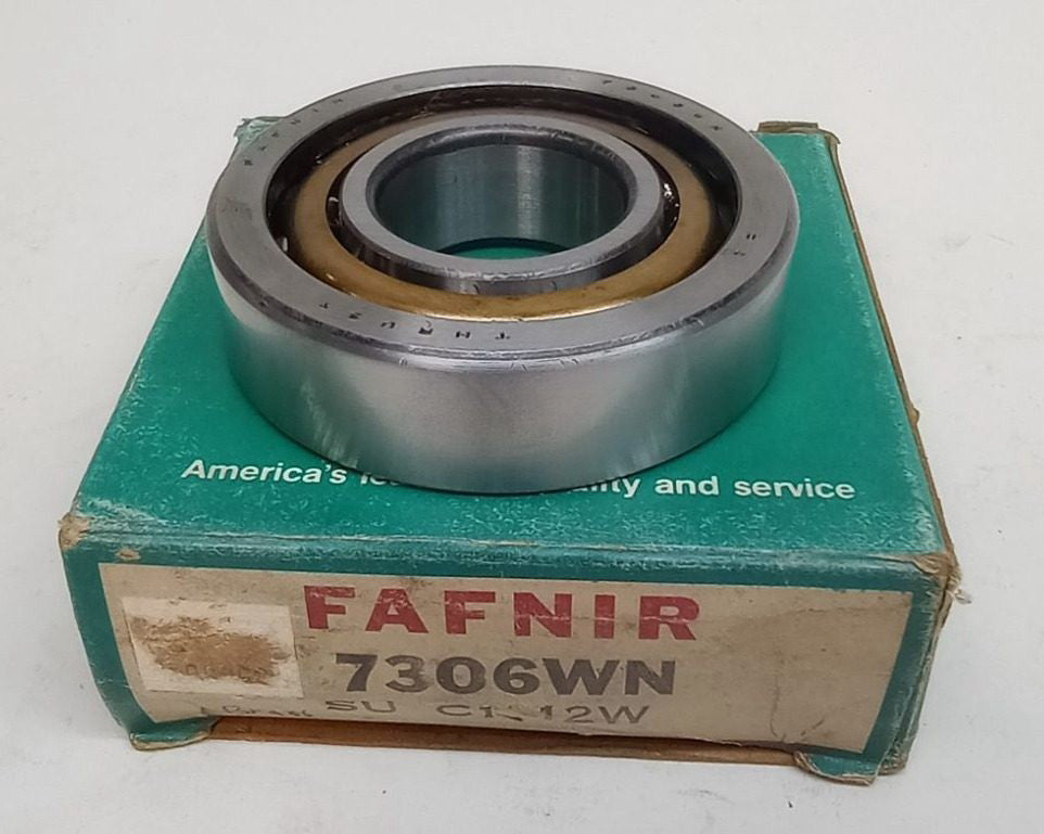 Fafnir 7306WN SU C1 Angular Contact Ball Bearing 30X72X19mm 7306WN-SU-C1