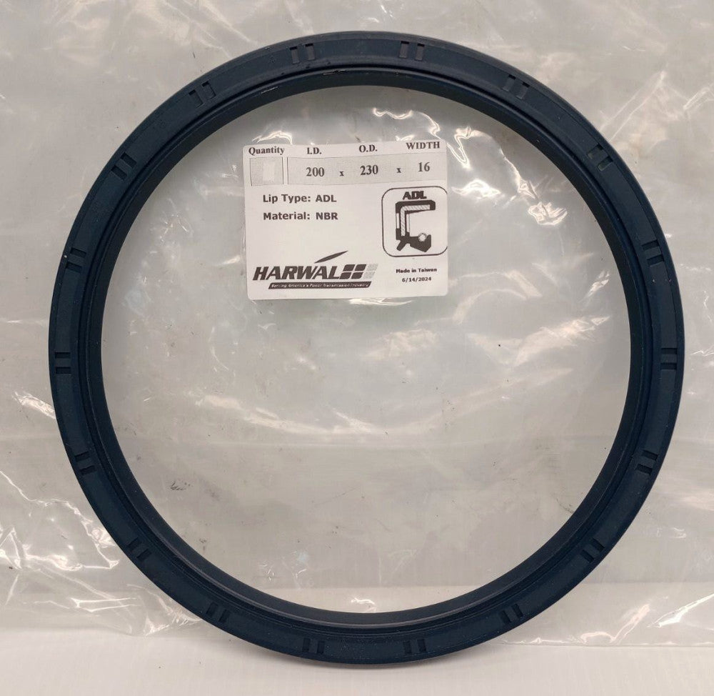 Harwal TC 200 x 230 x 16 Double Lip Oil Seal AE20002