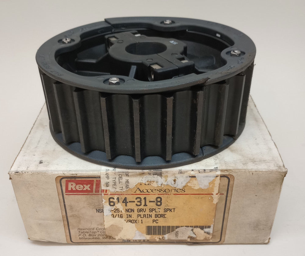 Rexnord 614-31-8 Split Sprocket NS815-25T 1-3/16" Plain Bore