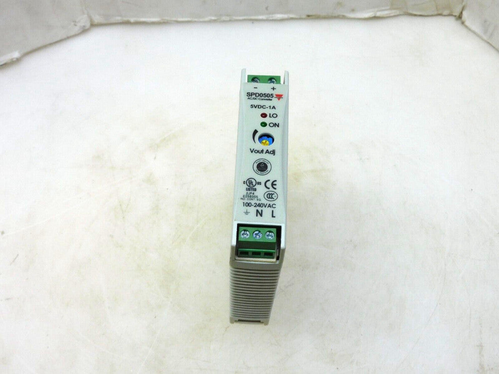 CARLO GAVAZZI SPD0505 POWER SUPPLY 5VDC 1A 100-240VAC 47/63Hz