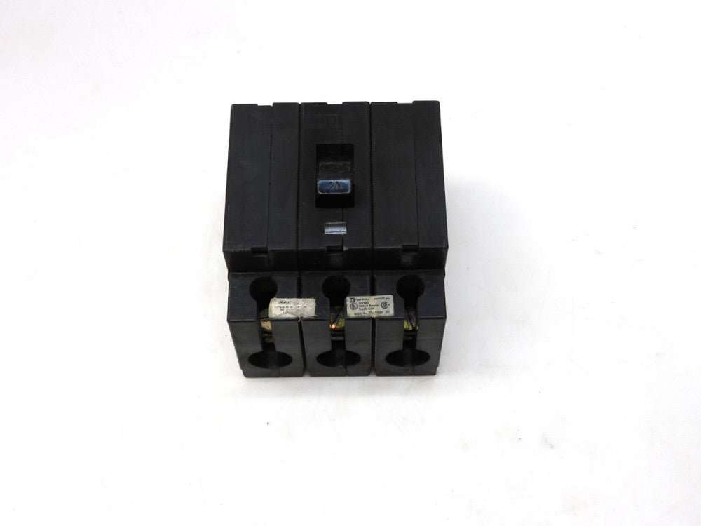 SQUARE D CIRCUIT BREAKER EHB34020 20 A AMP 3P 3 POLE 480Y/277V #2